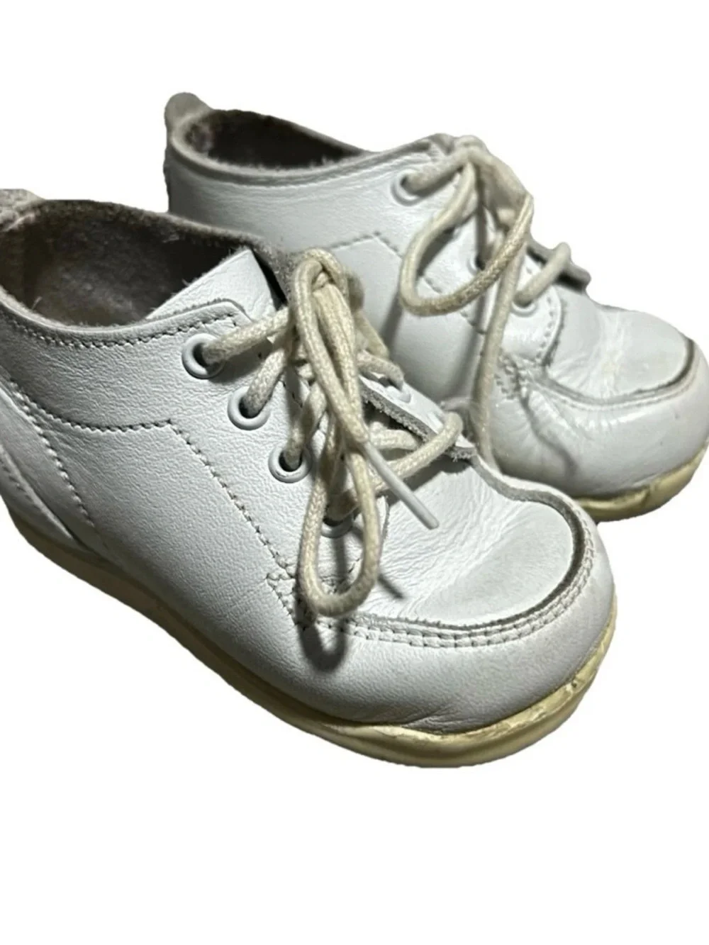 Stride Rite Baby Infant White First Walker Sneaker Shoes Size 2 - Picture 1 of 3
